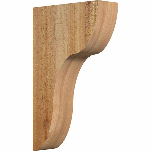 Ekena Millwork Carmel Rough Sawn Corbel, Western Red Cedar, 4"W x 12"D x 20"H COR04X12X20CAR00RWR - main